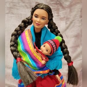 Peruvian Barbie with baby